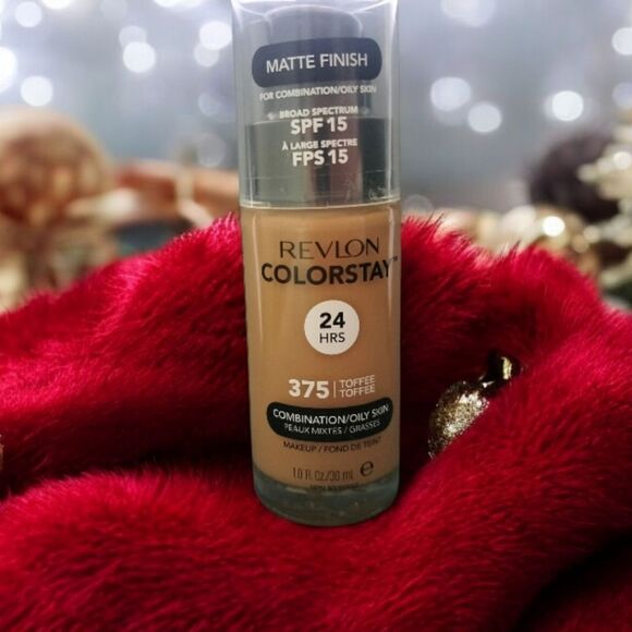Revlon ColorStay 24Hrs Foundation SPF15 Matte Finish 375 Toffee Combination Oily - Picture 1 of 14